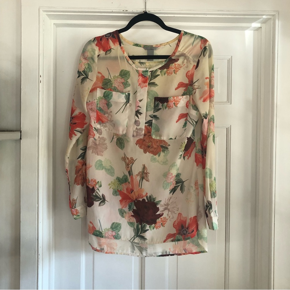 H&M Floral Tunic Top
